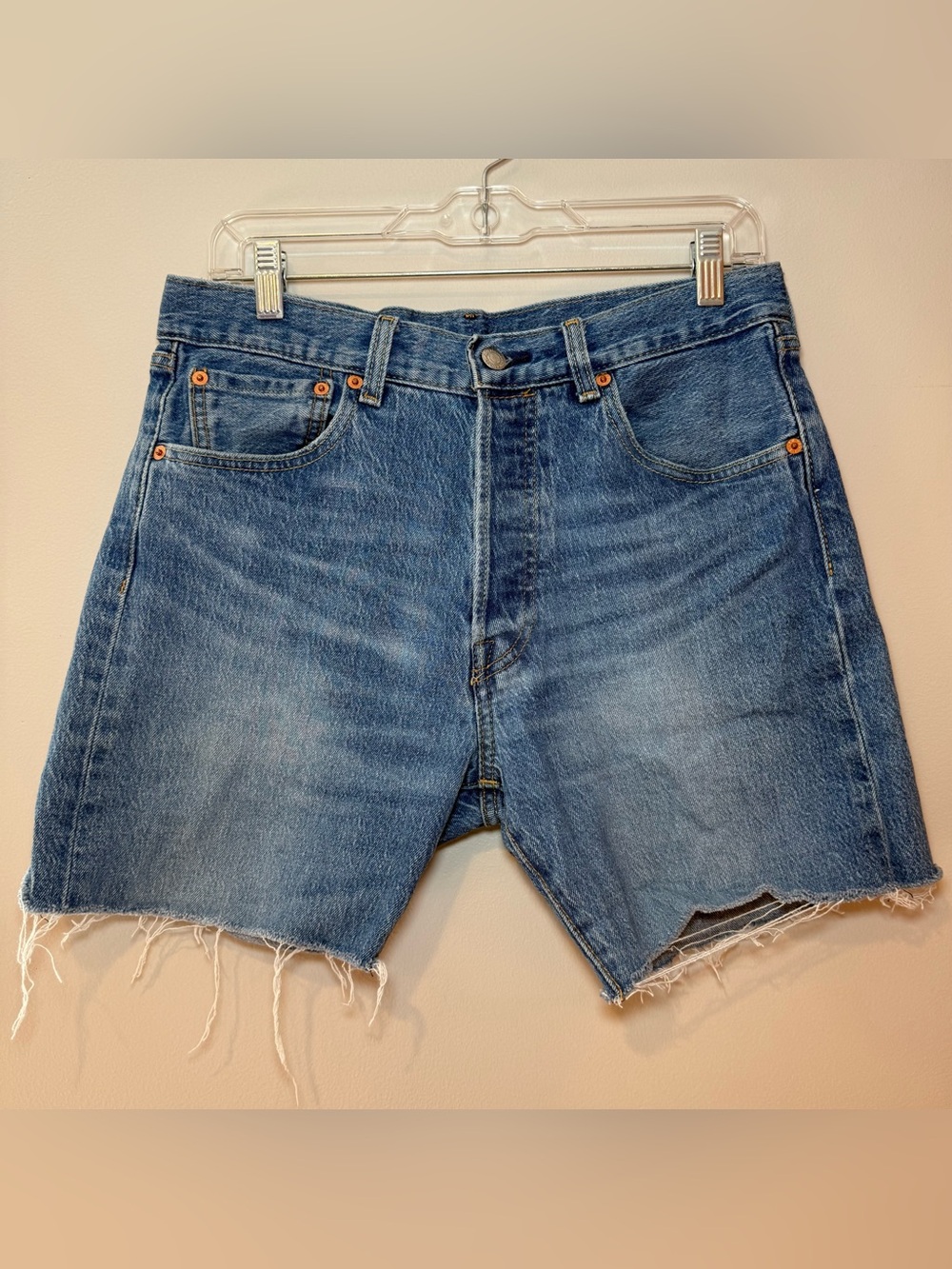 Levi's 501 '93 Premium Women's Custom DIY Denim Cutoff Shorts Size 32